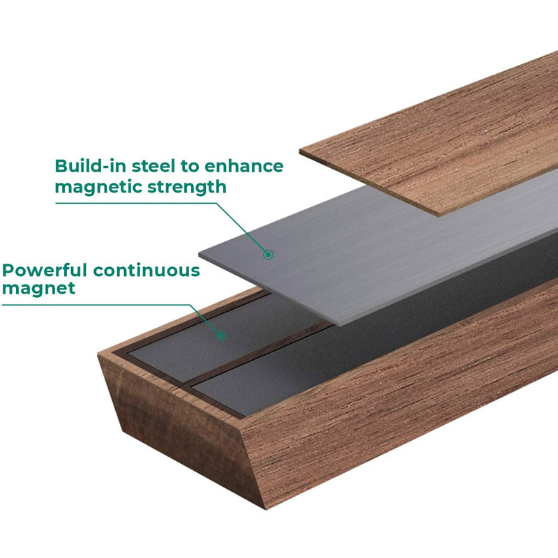 Magnetisch houten messenrek - Wandgemonteerde messenhouder