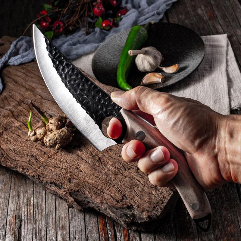 Handgesmeed keukenmes - Outdoor jacht- en survivalmes