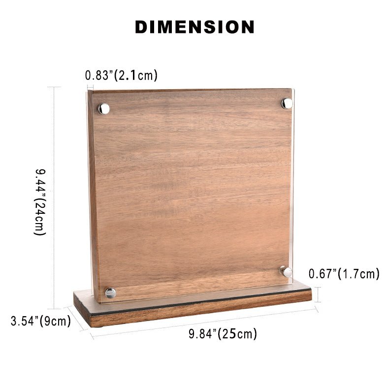 Dubbelzijdige magnetische acryl messenhouder