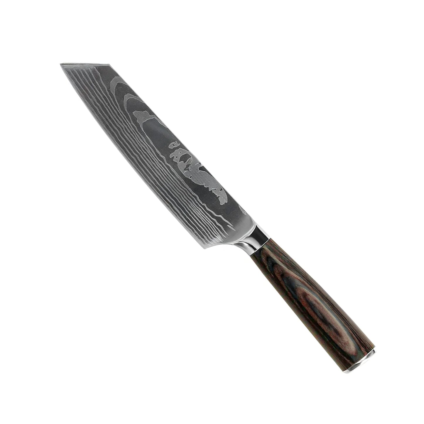 Hoogwaardige Damascus-messen met print - 9-delige messenset